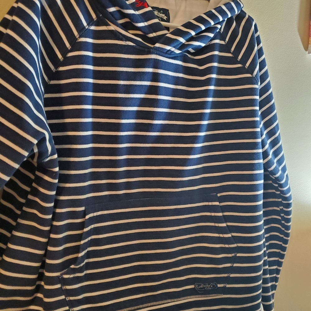 Navy stripped Kentucky stripped Hoodie